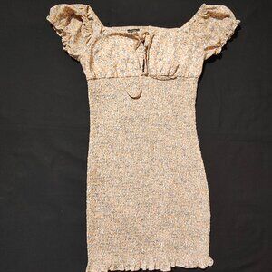 Women's Papermoon Floral‎ Smocked Mini Dress Small